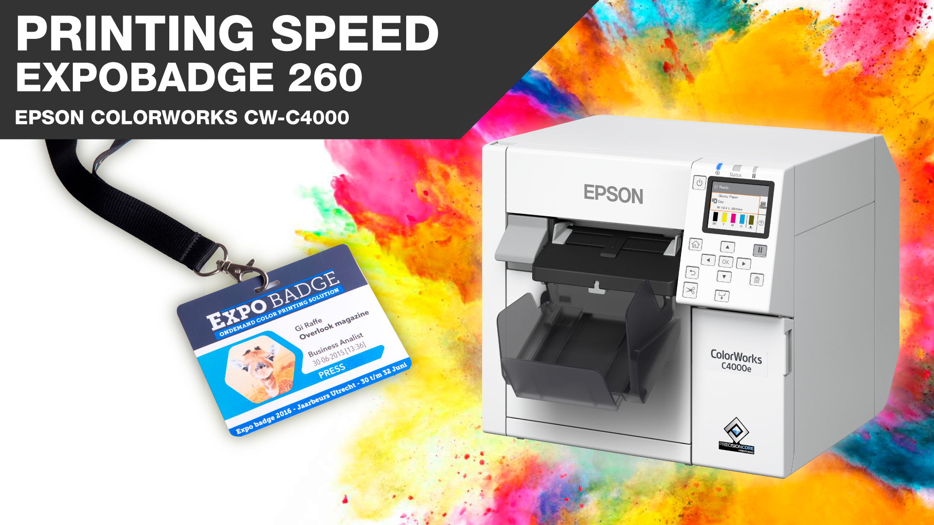 Featured image for “CW-C4000 ExpoBadge print speed”